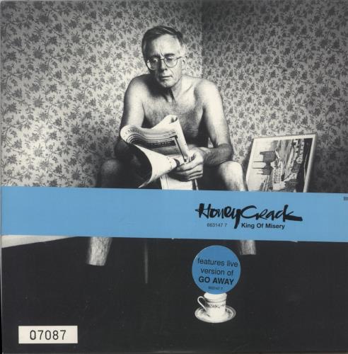 Honeycrack King Of Misery - Blue Vinyl 7" vinyl single (7 inch record / 45) UK HYC07KI64703