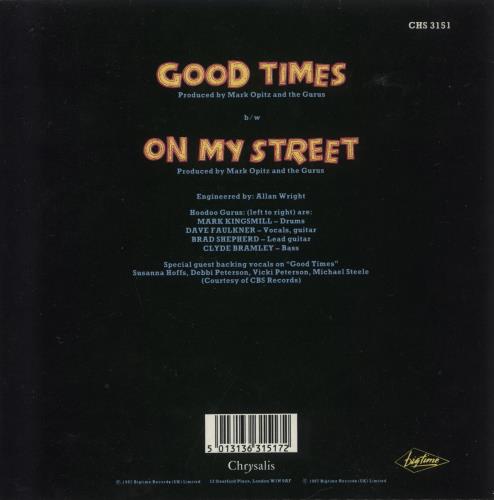 Hoodoo Gurus Good Times - Gatefold 7" vinyl single (7 inch record / 45) UK HOO07GO676800