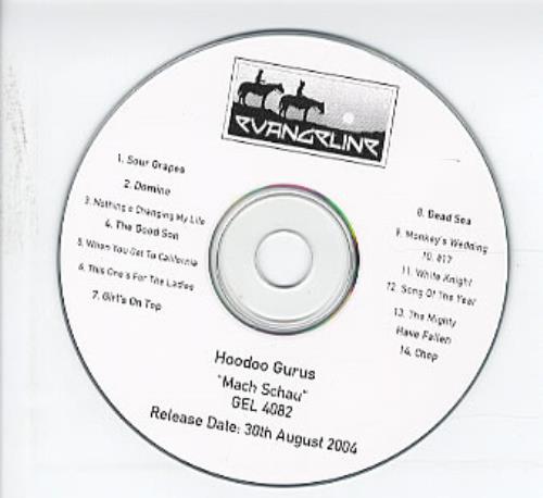 Hoodoo Gurus Mach Schau CD-R acetate UK HOOCRMA302263