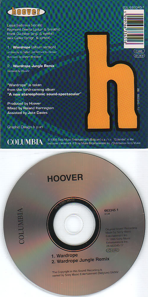 Hoover Wardrope CD single (CD5 / 5") Belgian HQPC5WA635819