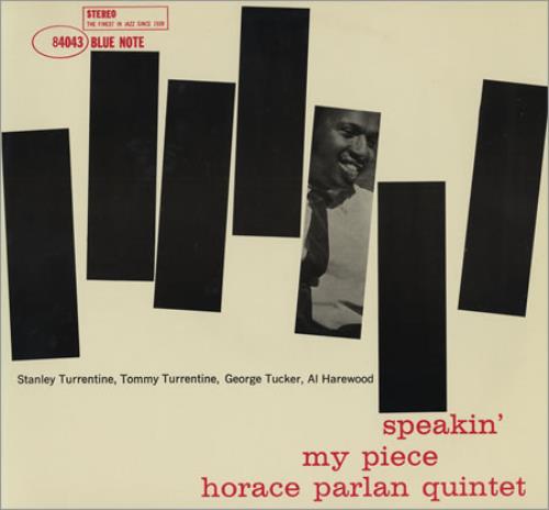 Horace Parlan Speakin' My Piece vinyl LP album (LP record) Japanese HPRLPSP402634