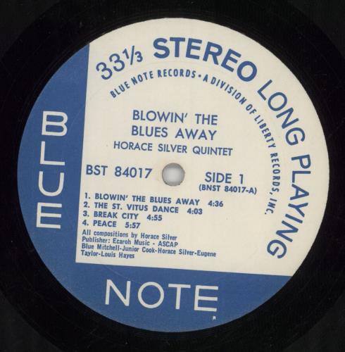 Horace Silver Blowin' The Blues Away vinyl LP album (LP record) US HAOLPBL849389