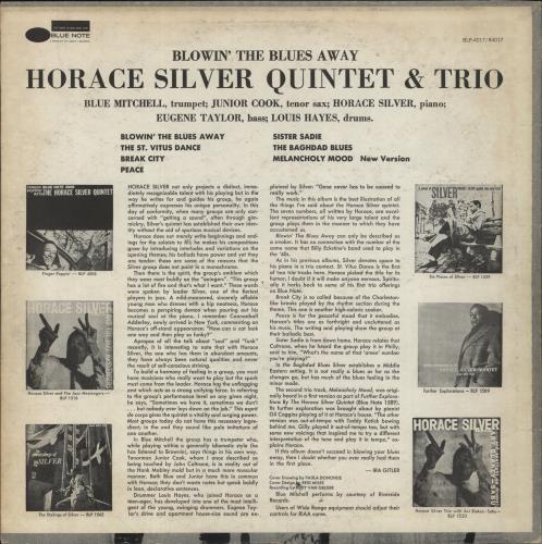 Horace Silver Blowin' The Blues Away vinyl LP album (LP record) US HAOLPBL849389