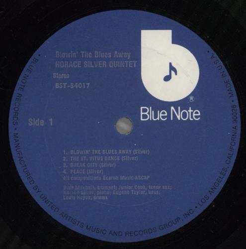 Horace Silver Blowin' The Blues Away vinyl LP album (LP record) US HAOLPBL886317