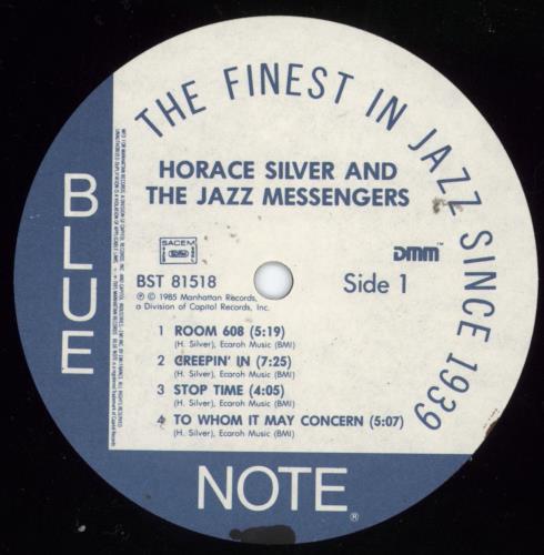 Horace Silver Horace Silver And The Jazz Messengers vinyl LP album (LP record) French HAOLPHO807538