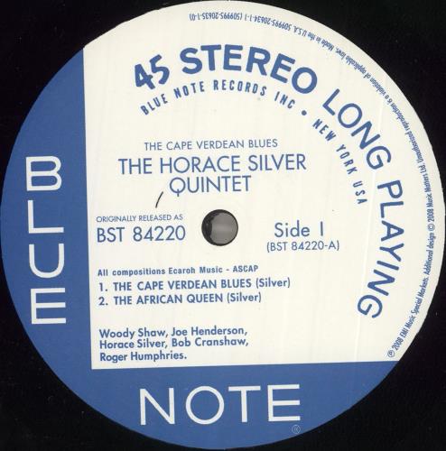 Horace Silver The Cape Verdean Blues - 45RPM 180 Gram 2-LP vinyl record set (Double LP Album) US HAO2LTH728382