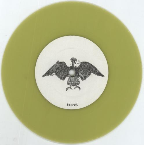 Horndal Be Evil - Yellow Vinyl 7" vinyl single (7 inch record / 45) US 6OV07BE816616