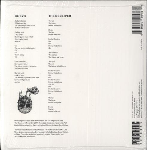 Horndal Be Evil - Yellow Vinyl 7" vinyl single (7 inch record / 45) US 6OV07BE816616