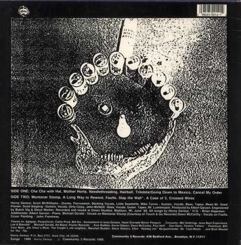 Horny Genius Burn Your Sister - Catalogue Insert vinyl LP album (LP record) US HZ7LPBU863859