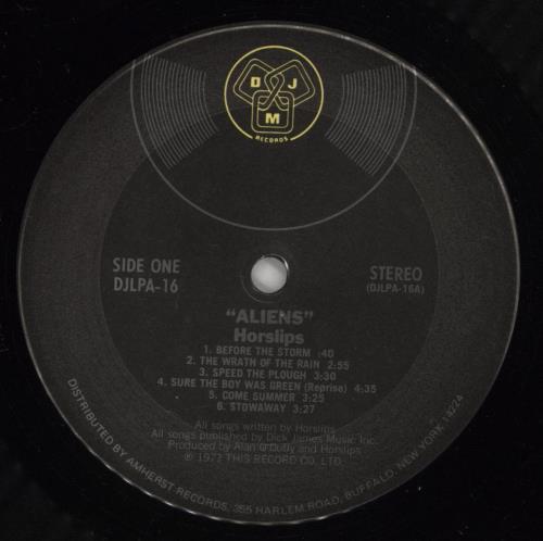 Horslips Aliens vinyl LP album (LP record) US OSLLPAL384180