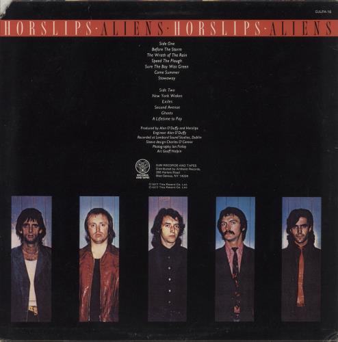 Horslips Aliens vinyl LP album (LP record) US OSLLPAL384180