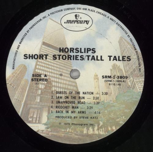 Horslips Short Stories / Tall Tales vinyl LP album (LP record) US OSLLPSH330594