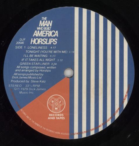 Horslips The Man Who Built America + Inner vinyl LP album (LP record) UK OSLLPTH330591