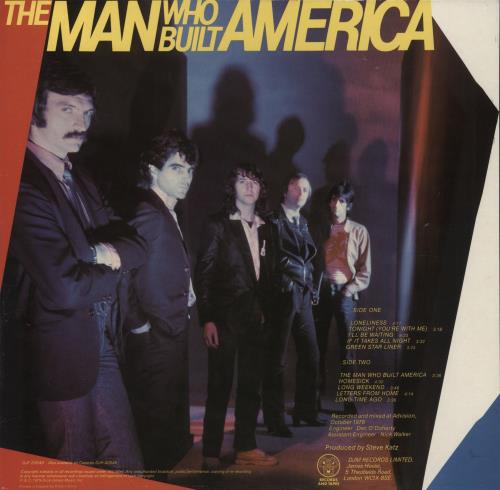 Horslips The Man Who Built America + Inner vinyl LP album (LP record) UK OSLLPTH330591