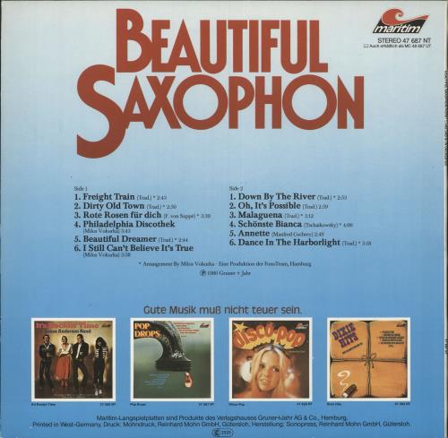 Horst M�rz Und Sein Orchester Beautiful Saxophon vinyl LP album (LP record) German 1S5LPBE745635