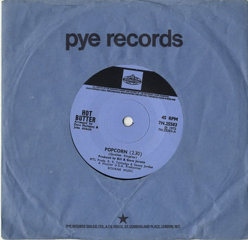 Hot Butter Popcorn 7" vinyl single (7 inch record / 45) UK HA907PO566419