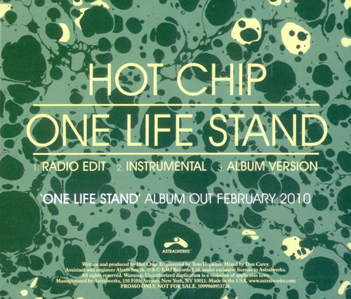 Hot Chip One Life Stand CD single (CD5 / 5") US HCIC5ON499060