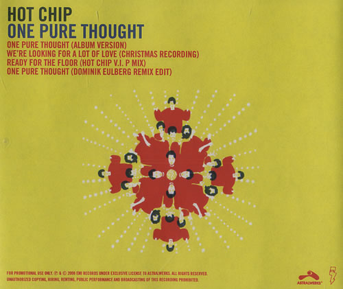 Hot Chip One Pure Thought CD-R acetate US HCICRON440293