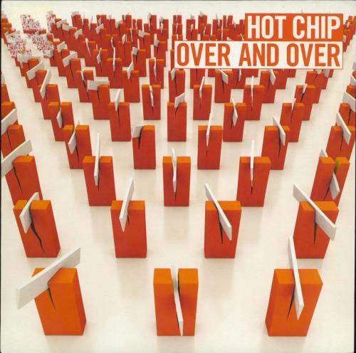 Hot Chip Over And Over - Orange Vinyl - EX 7" vinyl single (7 inch record / 45) UK HCI07OV769638
