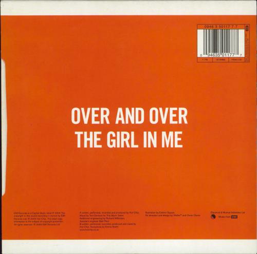 Hot Chip Over And Over - Orange Vinyl - EX 7" vinyl single (7 inch record / 45) UK HCI07OV769638