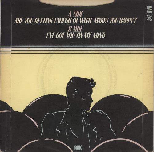 Hot Chocolate Are You Getting Enough Of What Makes You Happy? 7" vinyl single (7 inch record / 45) UK HOC07AR102542
