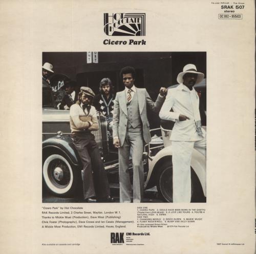 Hot Chocolate Cicero Park vinyl LP album (LP record) UK HOCLPCI412063
