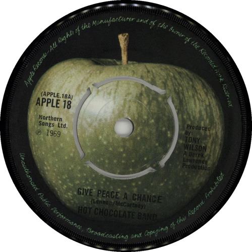 Hot Chocolate Give Peace A Chance 7" vinyl single (7 inch record / 45) UK HOC07GI646580