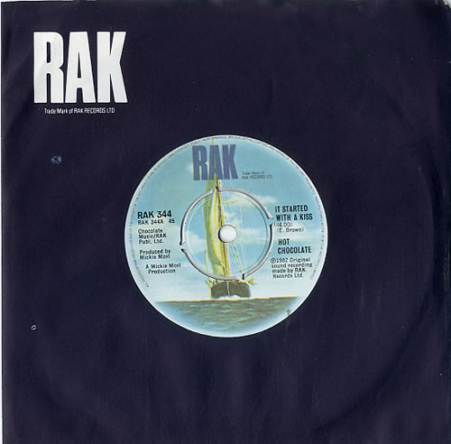 Hot Chocolate It Started With A Kiss 7" vinyl single (7 inch record / 45) UK HOC07IT610336