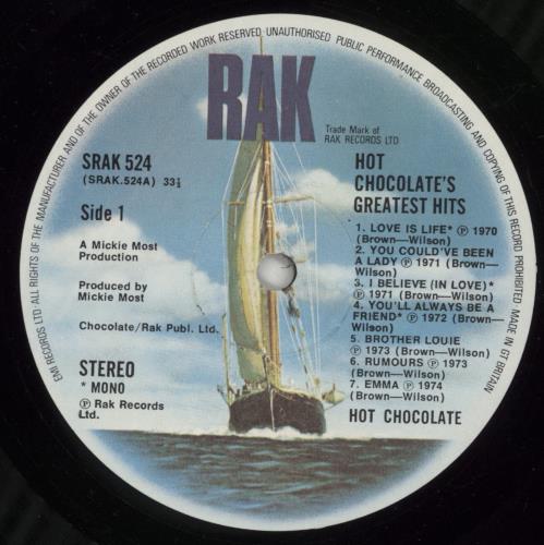 Hot Chocolate XIV Greatest Hits vinyl LP album (LP record) UK HOCLPXI289354