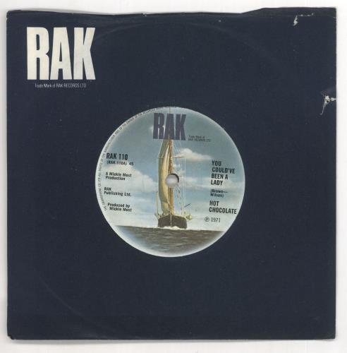 Hot Chocolate You Could've Been A Lady 7" vinyl single (7 inch record / 45) UK HOC07YO385683