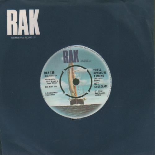 Hot Chocolate You'll Always Be A Friend 7" vinyl single (7 inch record / 45) UK HOC07YO678415
