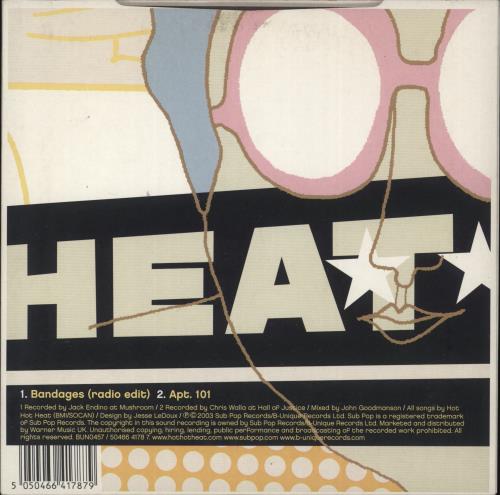 Hot Hot Heat Bandages 7" vinyl single (7 inch record / 45) UK HHT07BA239280