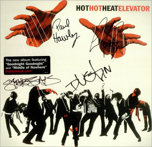 Hot Hot Heat Elevator - Autographed vinyl LP album (LP record) US HHTLPEL441194