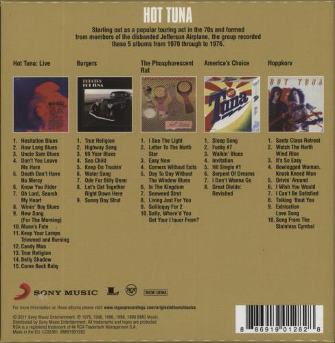 Hot Tuna Original Album Series 5-CD album set UK TUN5COR808317