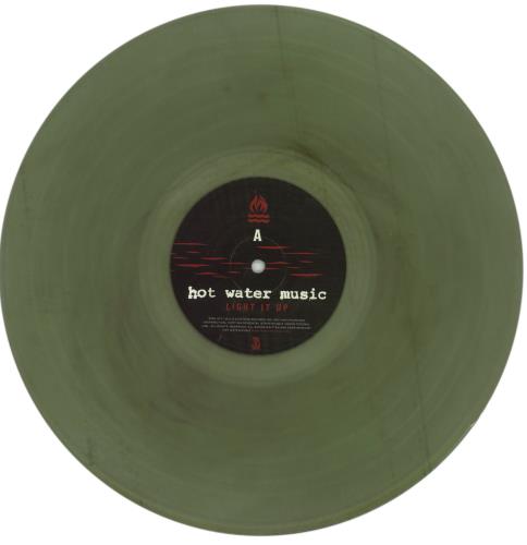 Hot Water Music Light It Up - Coke Bottle Green with Black Smoke Vinyl vinyl LP album (LP record) US HS5LPLI867232