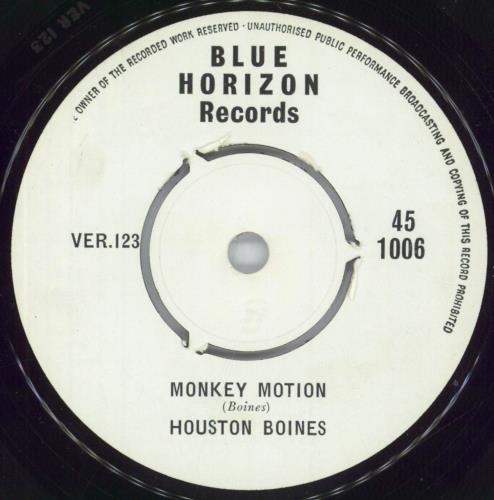 Houston Boines Superintendent Blues 7" vinyl single (7 inch record / 45) UK 6Q707SU817637