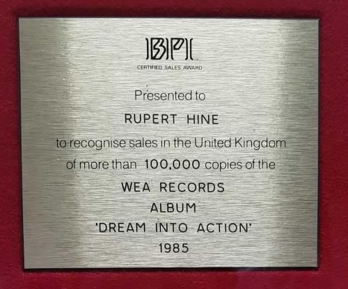 Howard Jones Dream Into Action award disc UK HOWAWDR694168