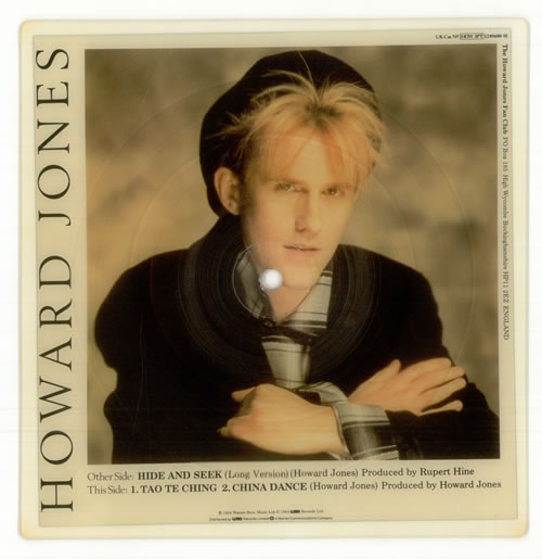 Howard Jones Hide And Seek shaped picture disc (picture disc vinyl record) UK HOWSHHI04750