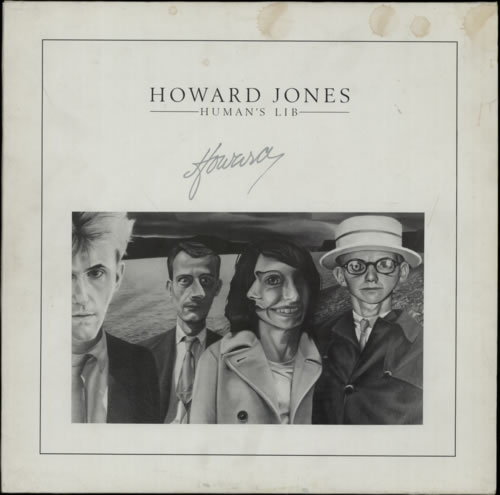 Howard Jones Human's Lib - Autographed vinyl LP album (LP record) German HOWLPHU215083