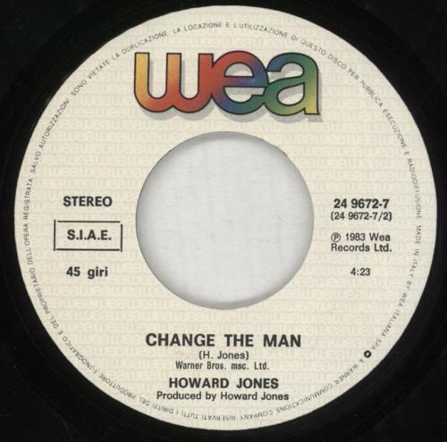 Howard Jones New Song 7" vinyl single (7 inch record / 45) Italian HOW07NE877697