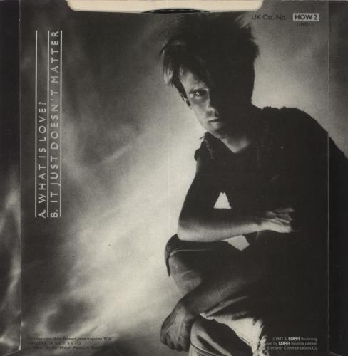 Howard Jones What Is Love? 7" vinyl single (7 inch record / 45) UK HOW07WH45313