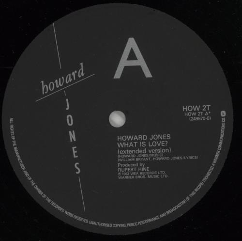 Howard Jones What Is Love 12" vinyl single (12 inch record / Maxi-single) UK HOW12WH63101