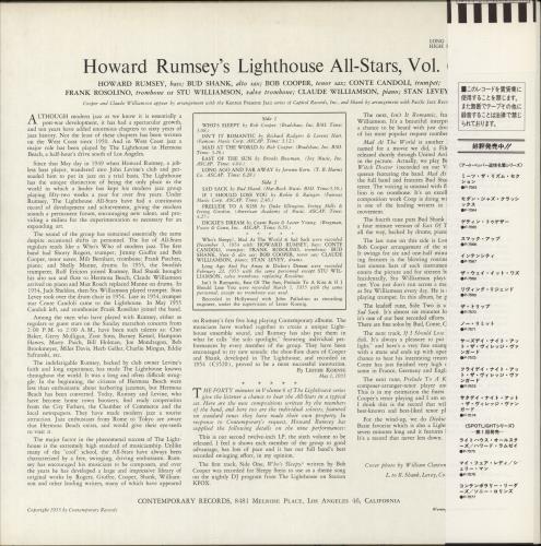 Howard Rumsey Volume Six vinyl LP album (LP record) UK HR4LPVO875392