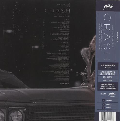 Howard Shore Crash - Silver Vinyl 2-LP vinyl record set (Double LP Album) US H412LCR858383