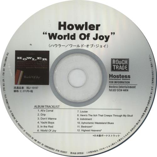 Howler World Of Joy + Press Release CD album (CDLP) Japanese IP-CDWO647451