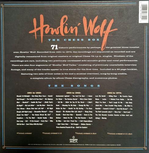 Howlin' Wolf Chess Box - White Text box set US HWOBXCH46053