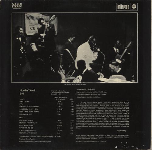 Howlin' Wolf Evil vinyl LP album (LP record) German HWOLPEV871717