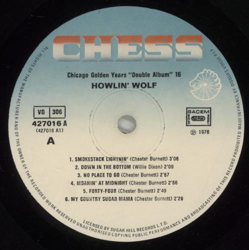 Howlin' Wolf Howlin' Wolf 2-LP vinyl record set (Double LP Album) French HWO2LHO879363