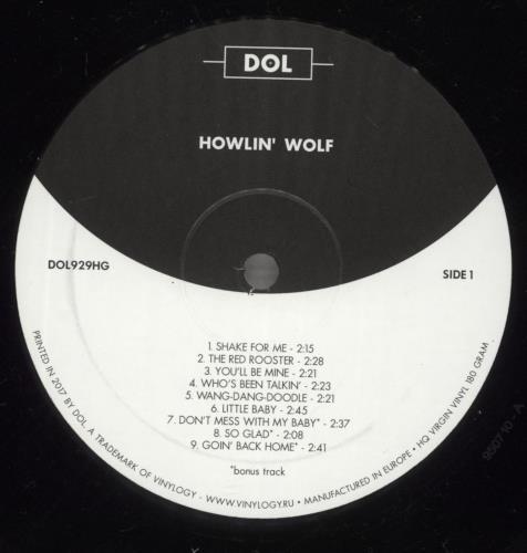 Howlin' Wolf Howlin' Wolf vinyl LP album (LP record) UK HWOLPHO882539