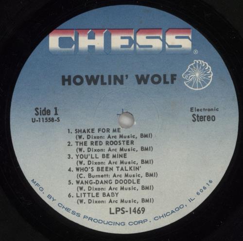 Howlin' Wolf Howlin' Wolf vinyl LP album (LP record) US HWOLPHO889500